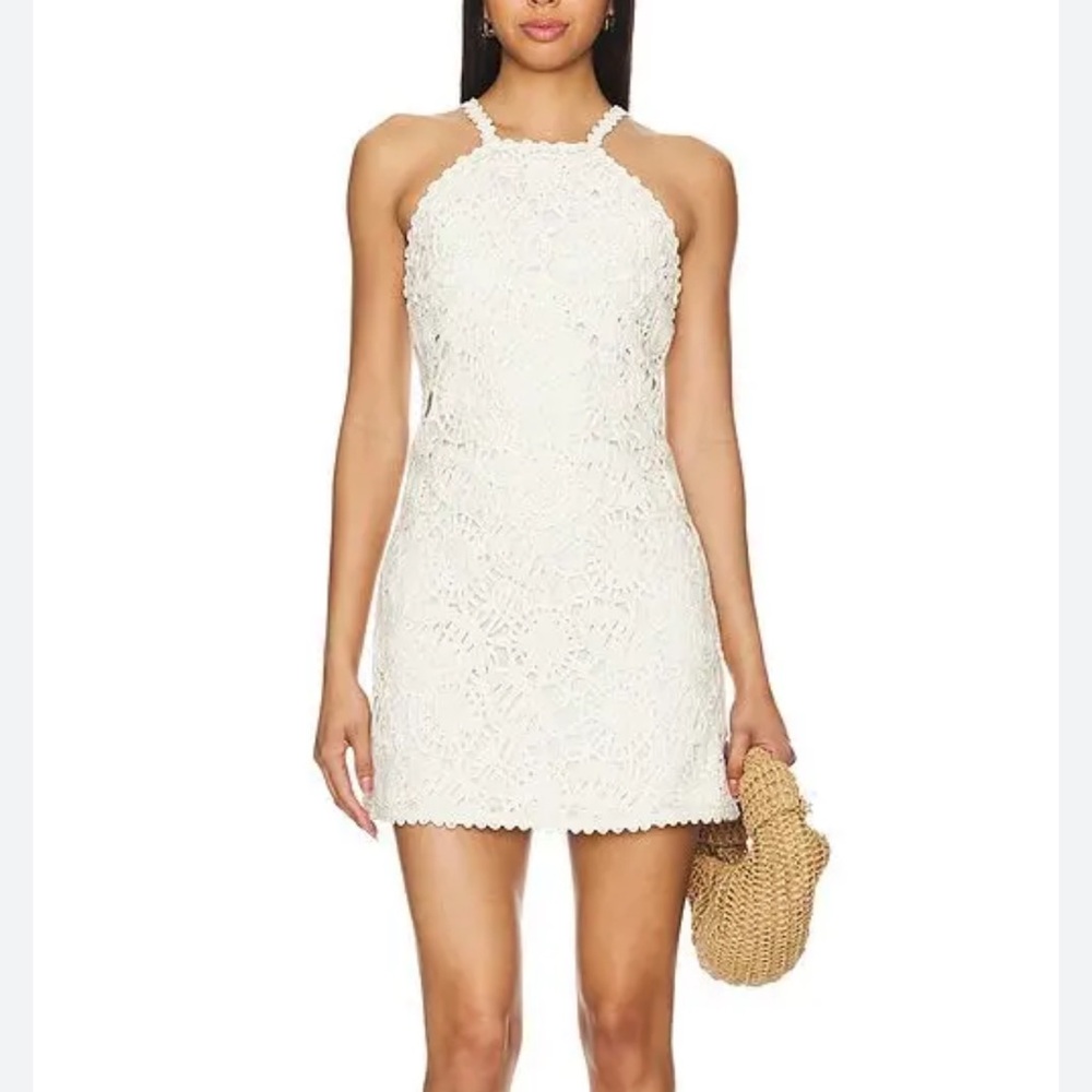AMUR Calissa Cotton Textured Mini Dress